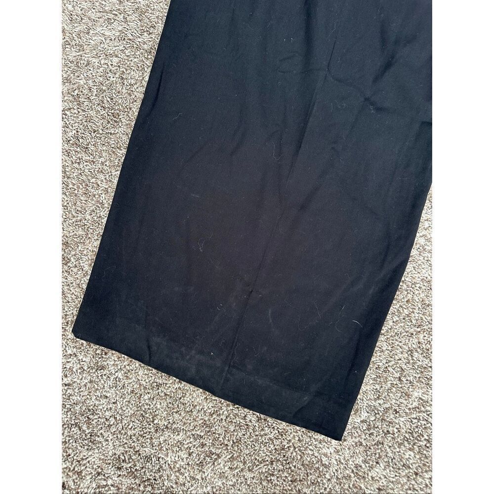 Good American Luxe Suiting Column Pleated Wide Leg Trousers Pants Flowy Size 16 - Picture 15 of 16